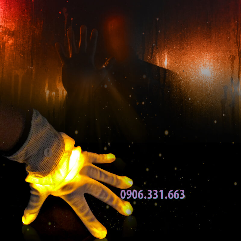găng tay đèn led vàng găng tay đèn led vàng