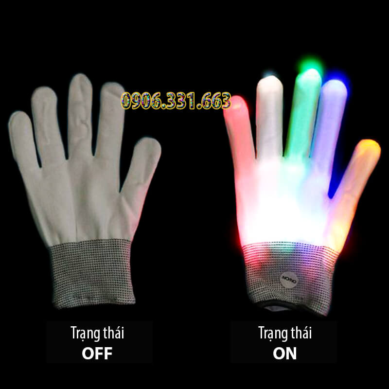 găng tay đèn led găng tay đèn led