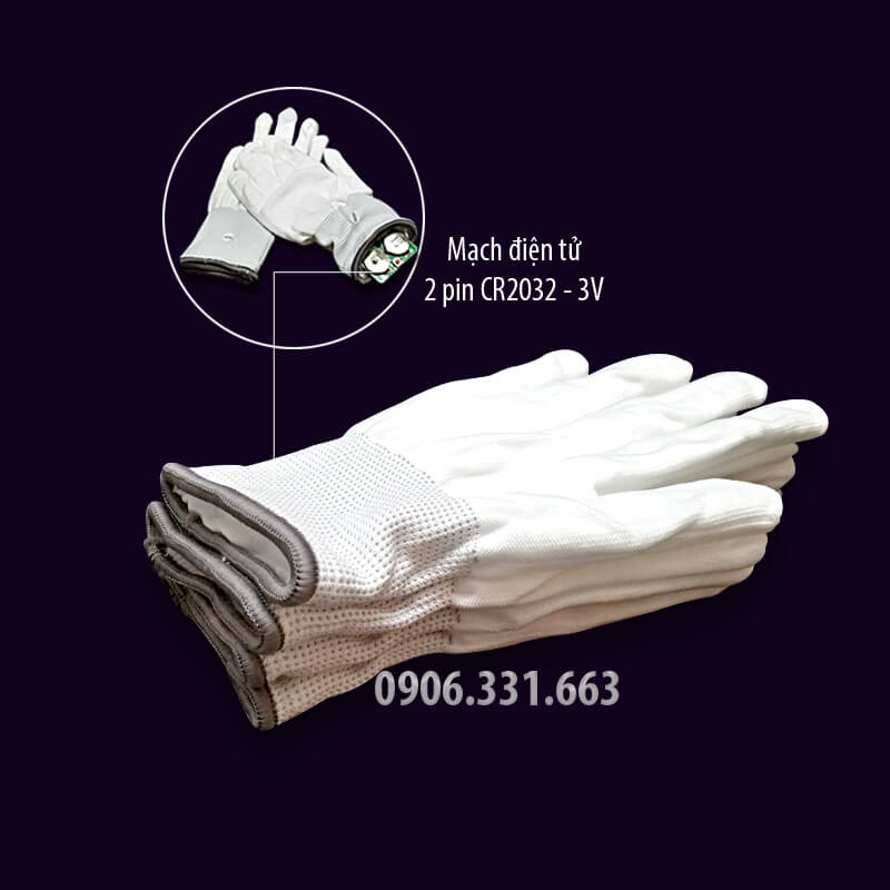 găng tay led màu hồng găng tay led màu hồng