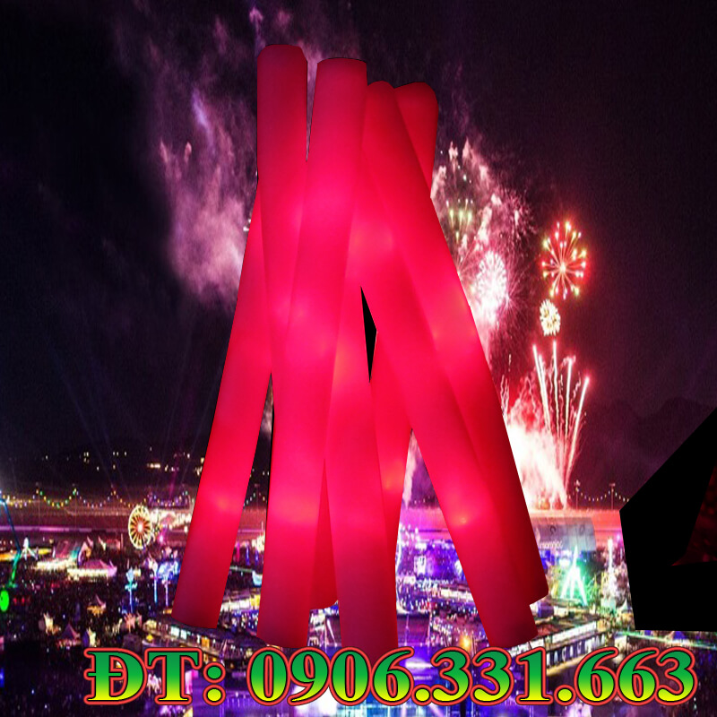 Gậy cổ vũ phát sáng màu đỏ Gậy cổ vũ phát sáng màu đỏ