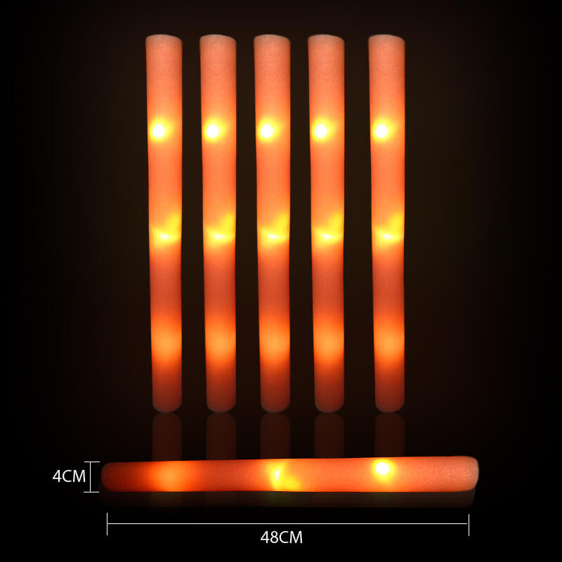 gậy cổ vũ xốp cam phát sáng led gậy cổ vũ xốp cam phát sáng led