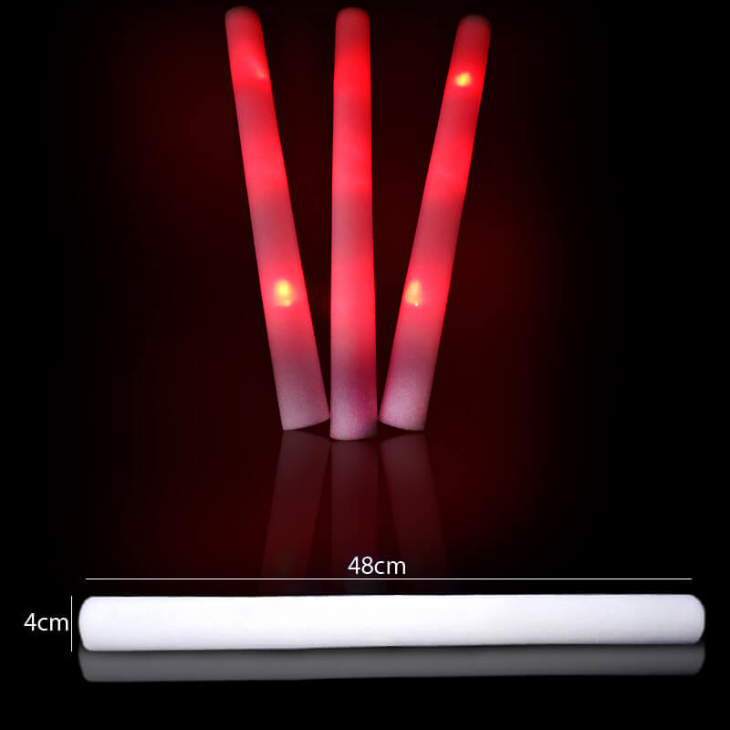gậy led cổ vũ màu đỏ 1 chế độ phát sáng