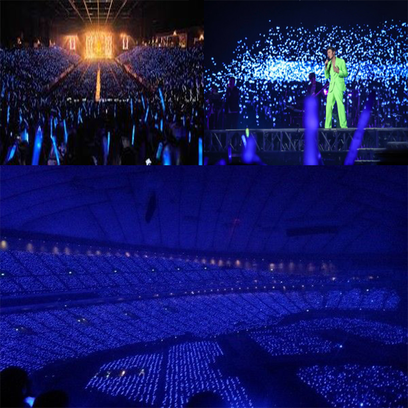 Gậy led cổ vũ xanh dương 1 chế độ phát sáng Gậy led cổ vũ xanh dương 1 chế độ phát sáng