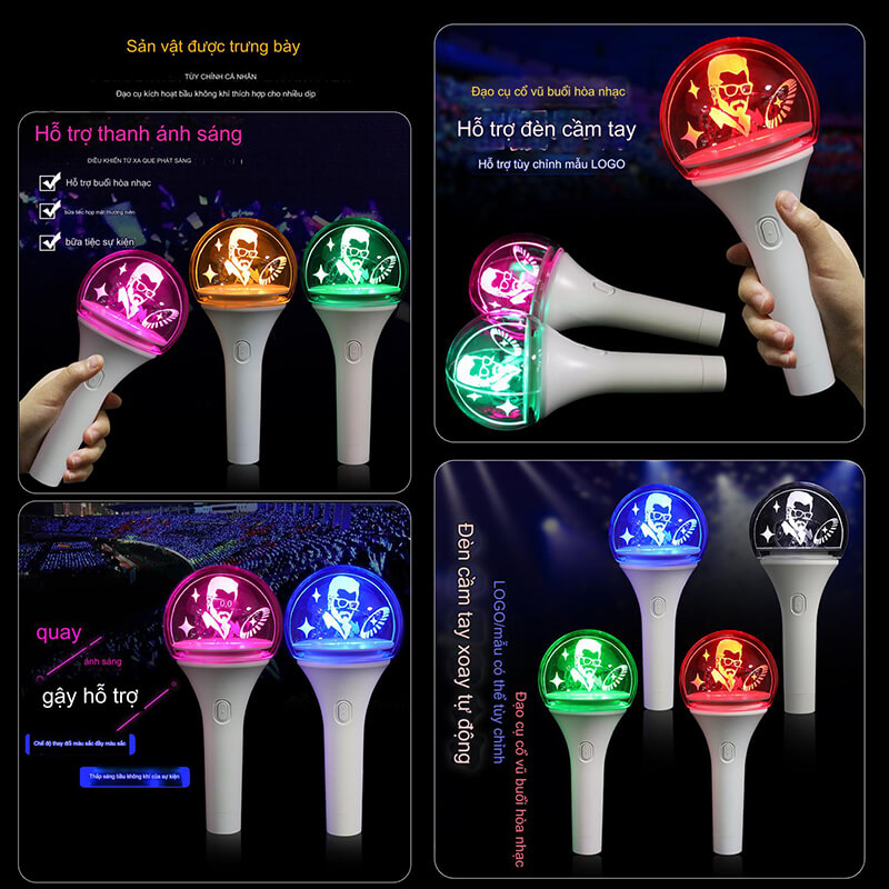 gậy phát sáng lightstick xoay