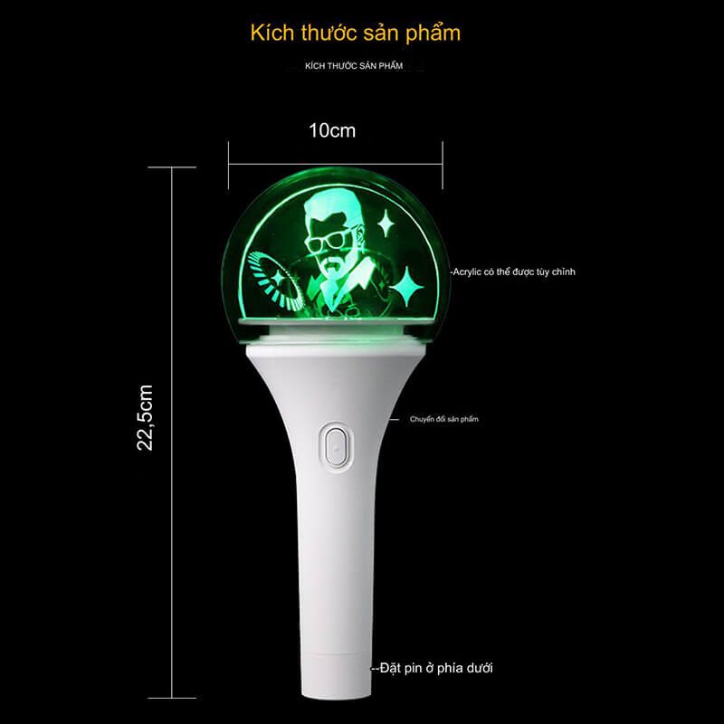 gậy phát sáng lightstick xoay