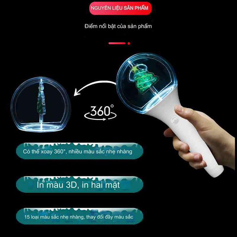gậy phát sáng lightstick xoay