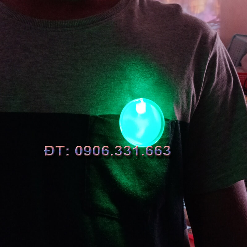 cài áo led phát sáng xanh lá cài áo led phát sáng xanh lá