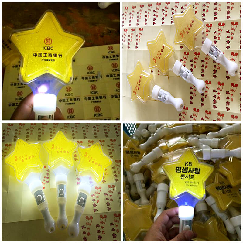 In cây cổ vũ lightstick ngôi sao In cây cổ vũ lightstick ngôi sao