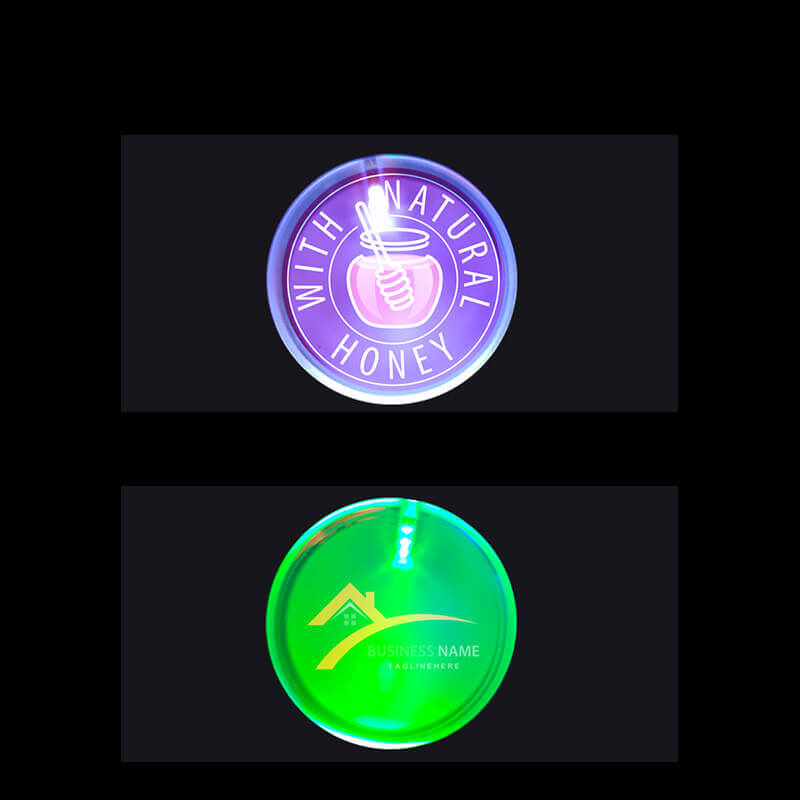 in logo dán huy hiệu led