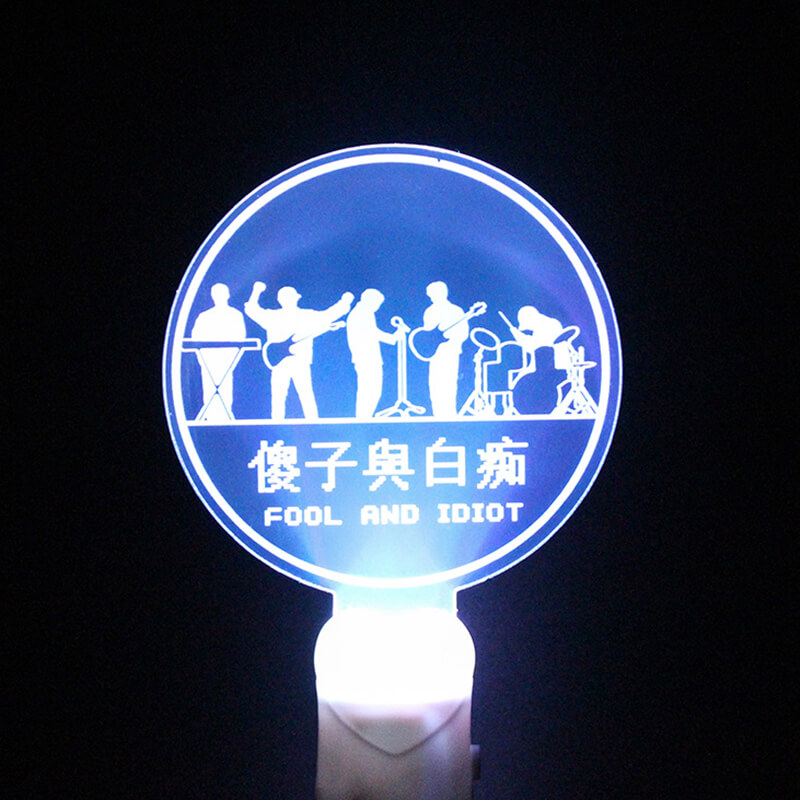in logo màu cây lightstick