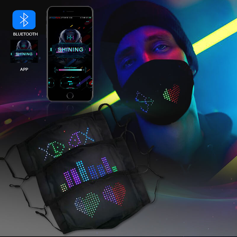 Khẩu trang có đèn led kết nối bluetooth Khẩu trang có đèn led kết nối bluetooth