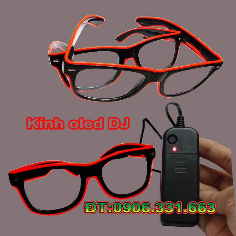 mắt kính led dj màu cam mắt kính led dj màu cam