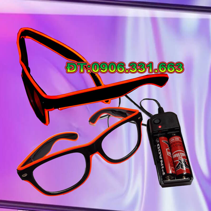 mắt kính oled phát sáng màu cam mắt kính oled phát sáng màu cam