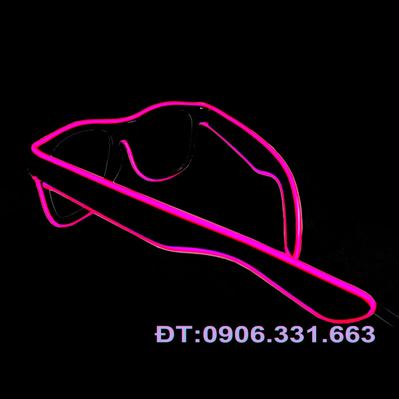 mắt kính oled dj màu hồng sen mắt kính oled dj màu hồng sen