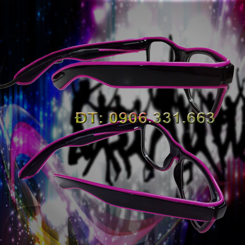 Mắt kính đèn led màu tím Mắt kính đèn led màu tím