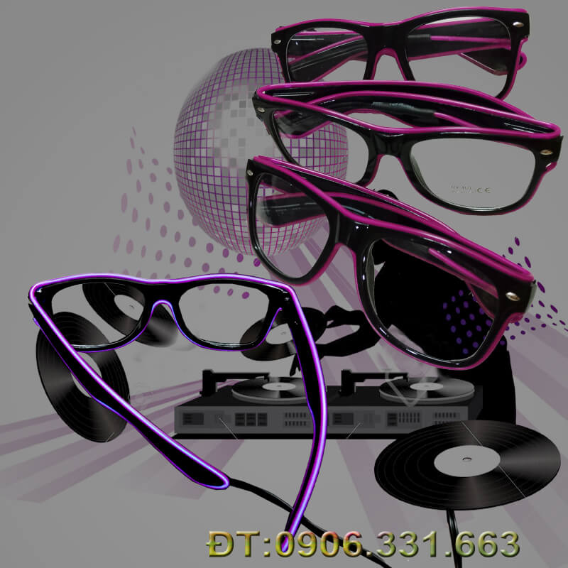 mắt kính đèn led màu tím mắt kính đèn led màu tím