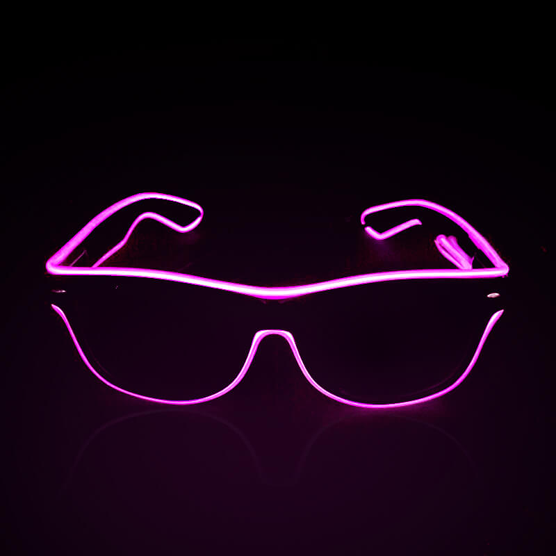 Kính đèn led EL phát sáng hồng Kính đèn led EL phát sáng hồng