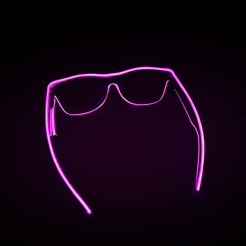 Kính đèn led EL phát sáng hồng Kính đèn led EL phát sáng hồng