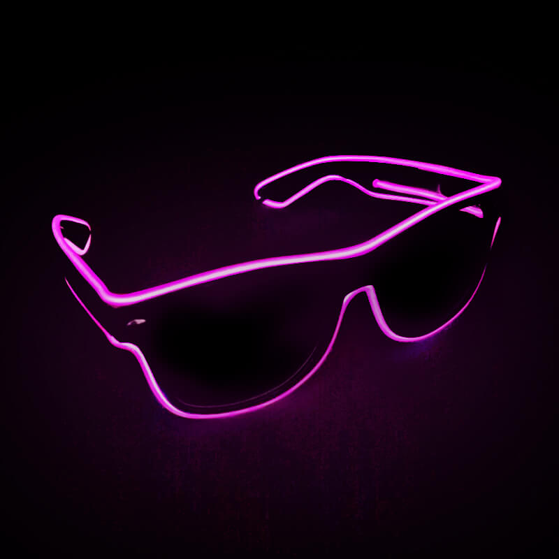 Kính đèn led EL phát sáng hồng Kính đèn led EL phát sáng hồng