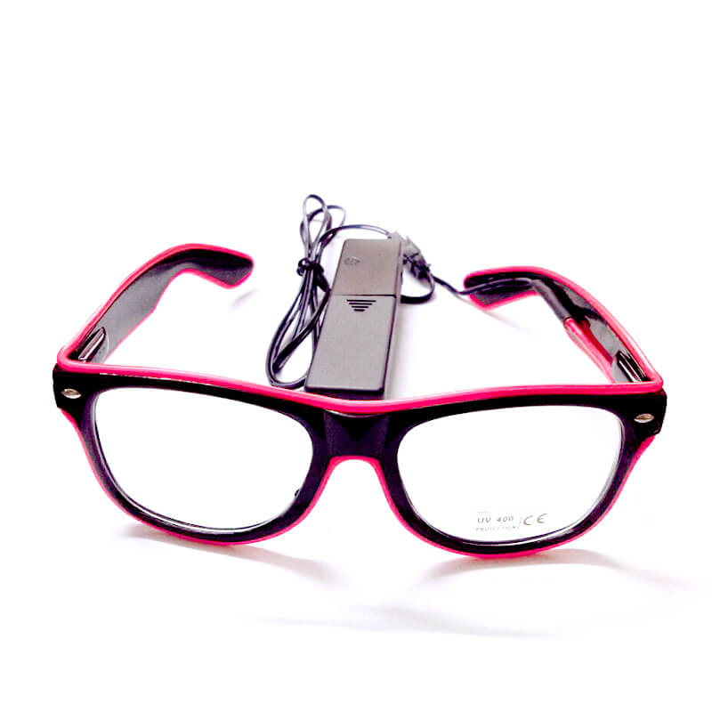 Kính đèn led EL phát sáng hồng Kính đèn led EL phát sáng hồng