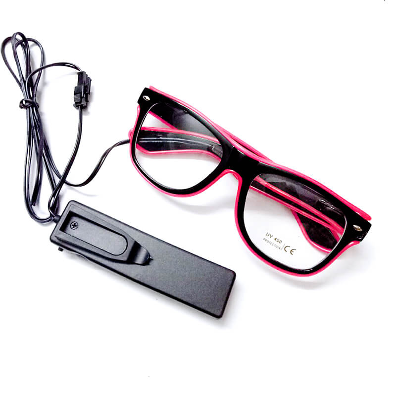 Kính đèn led EL phát sáng hồng Kính đèn led EL phát sáng hồng