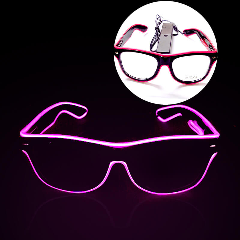 Kính đèn led EL phát sáng hồng Kính đèn led EL phát sáng hồng