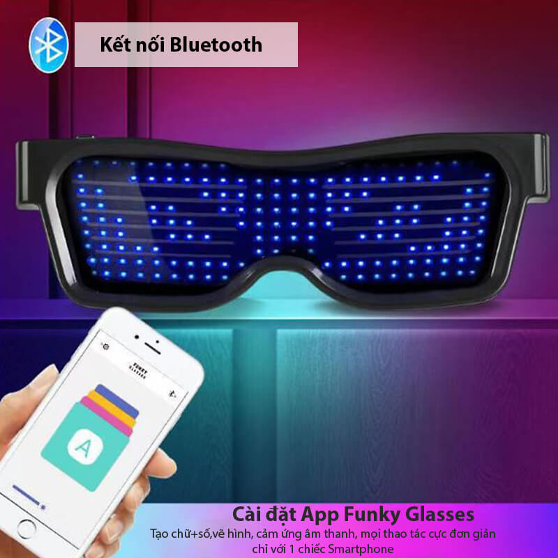 Kính đèn Led kết nối Bluetooth Kính đèn Led kết nối Bluetooth
