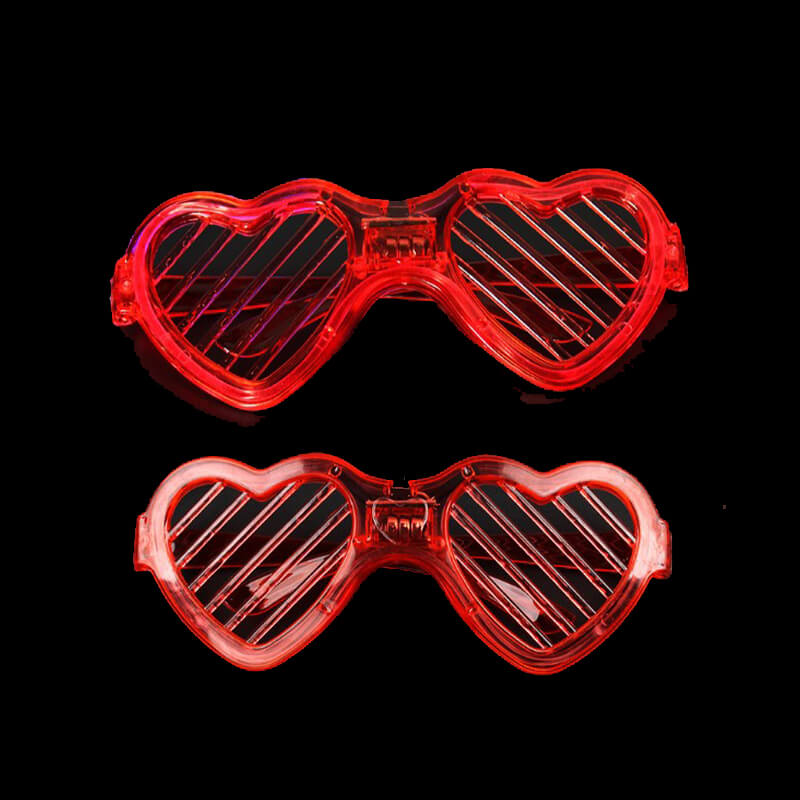 kính đèn led trái tim màu đỏ kính đèn led trái tim màu đỏ