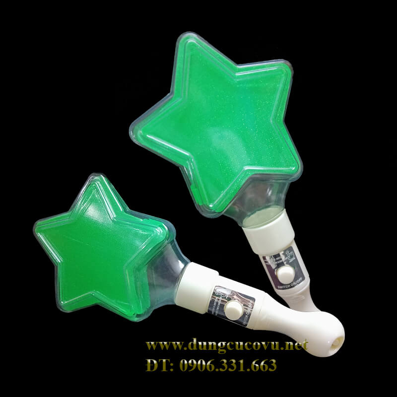light stick led ngôi sao xanh lá light stick led ngôi sao xanh lá
