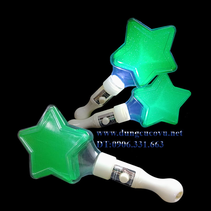 light stick led ngôi sao xanh lá light stick led ngôi sao xanh lá