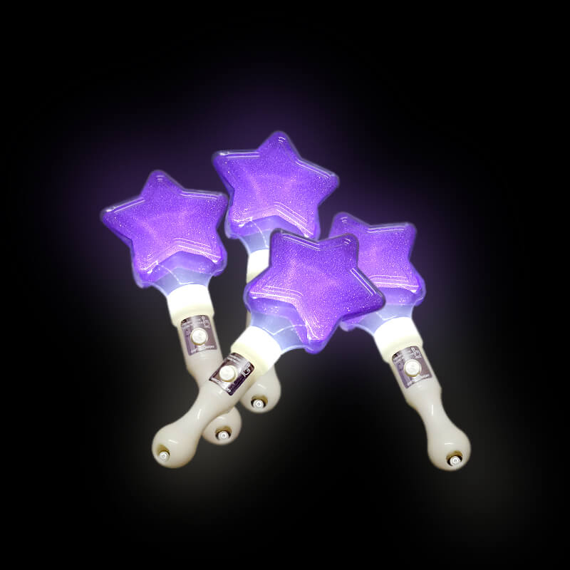 lightstick hình ngôi sao màu tím phát sáng led lightstick hình ngôi sao màu tím phát sáng led