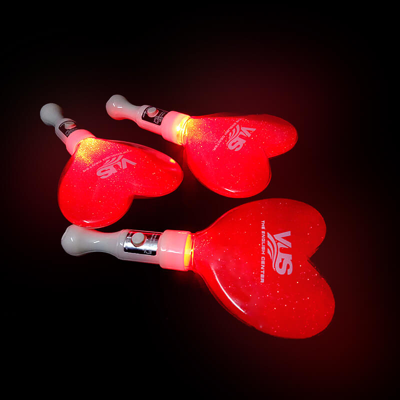 Lightstick led hình trái tim đỏ dán decal Lightstick led hình trái tim đỏ dán decal