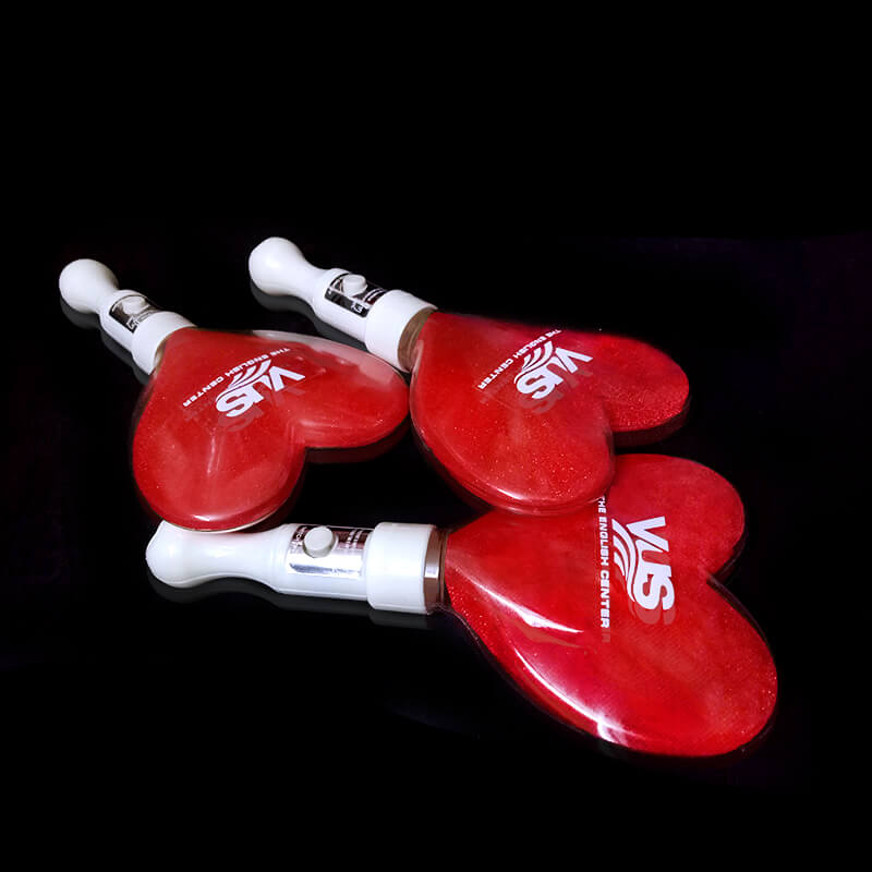 Lightstick led hình trái tim đỏ dán decal Lightstick led hình trái tim đỏ dán decal