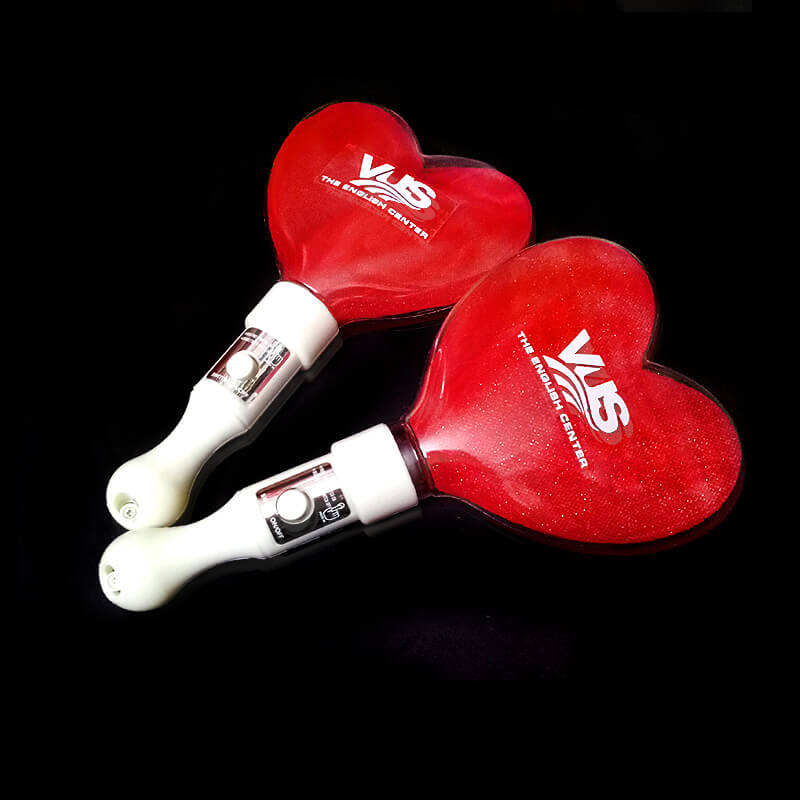 Lightstick led hình trái tim đỏ dán decal Lightstick led hình trái tim đỏ dán decal
