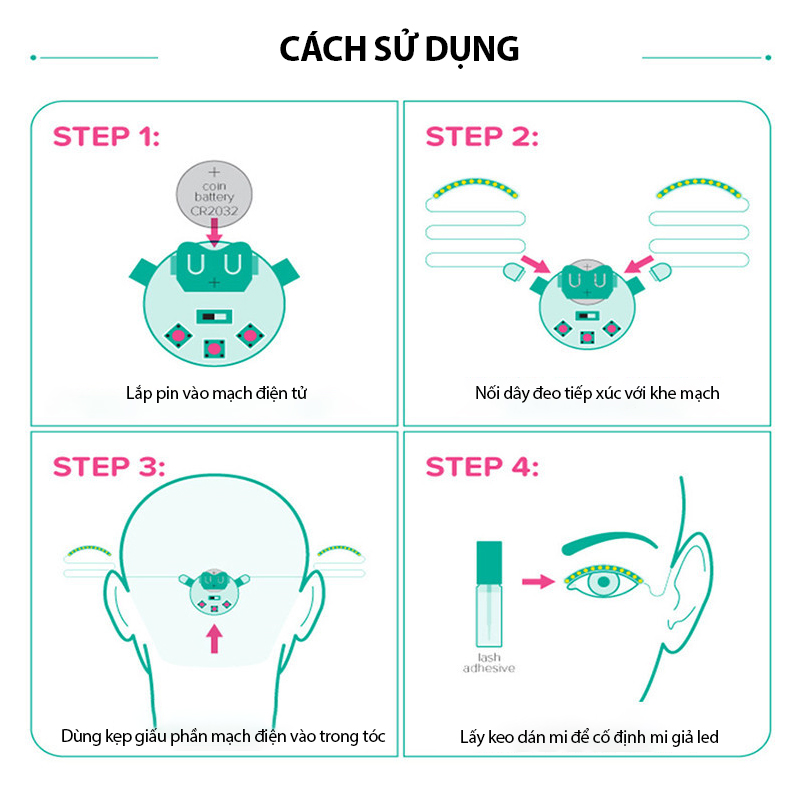 Lông mi đèn led Lông mi đèn led