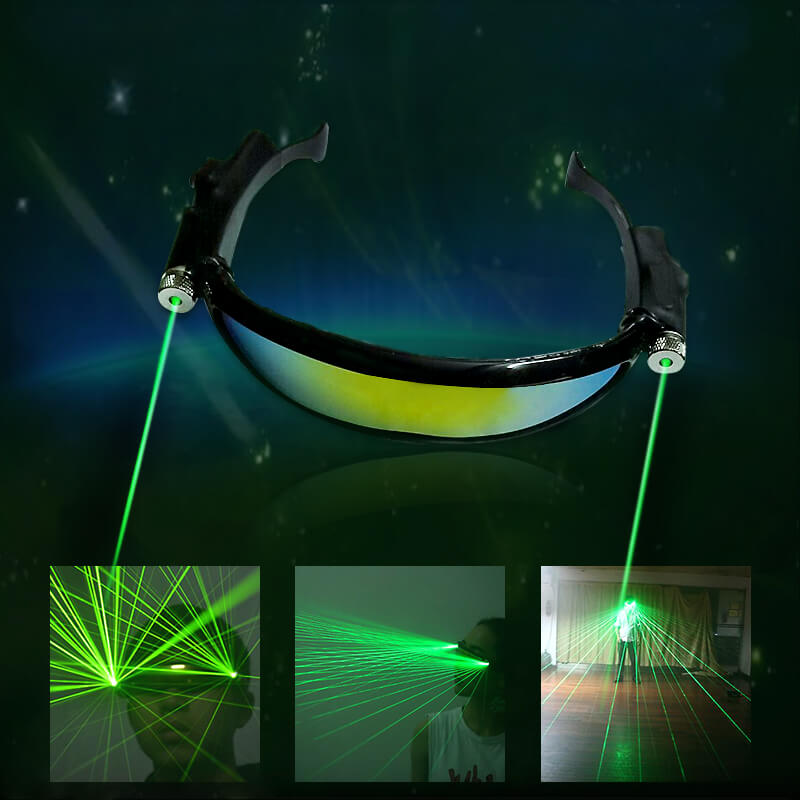 Mắt kính có gắn đèn laser Mắt kính có gắn đèn laser