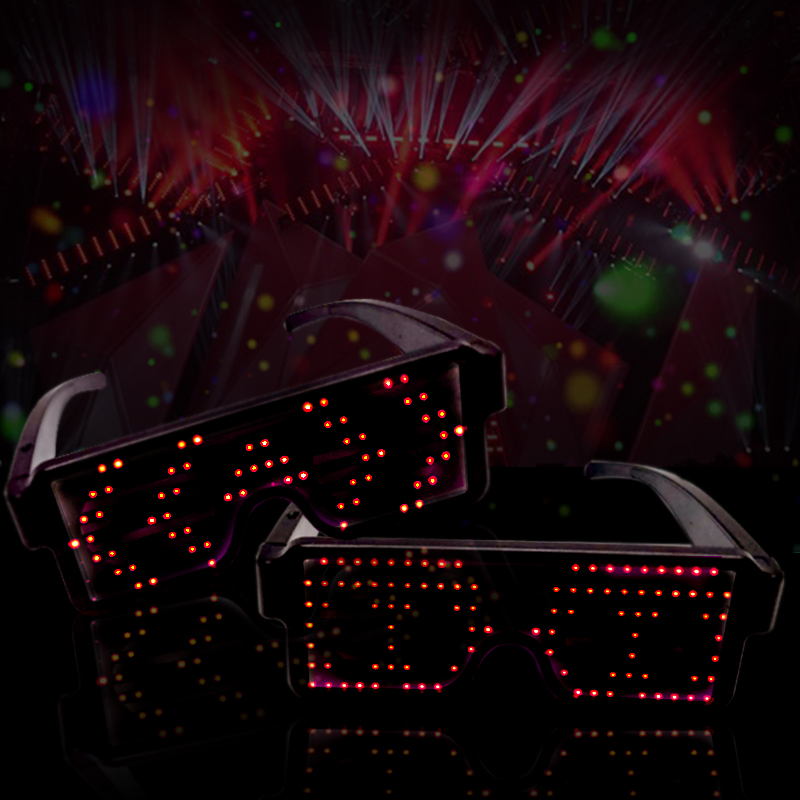mắt kính đèn led phát sáng đỏ mắt kính đèn led phát sáng đỏ