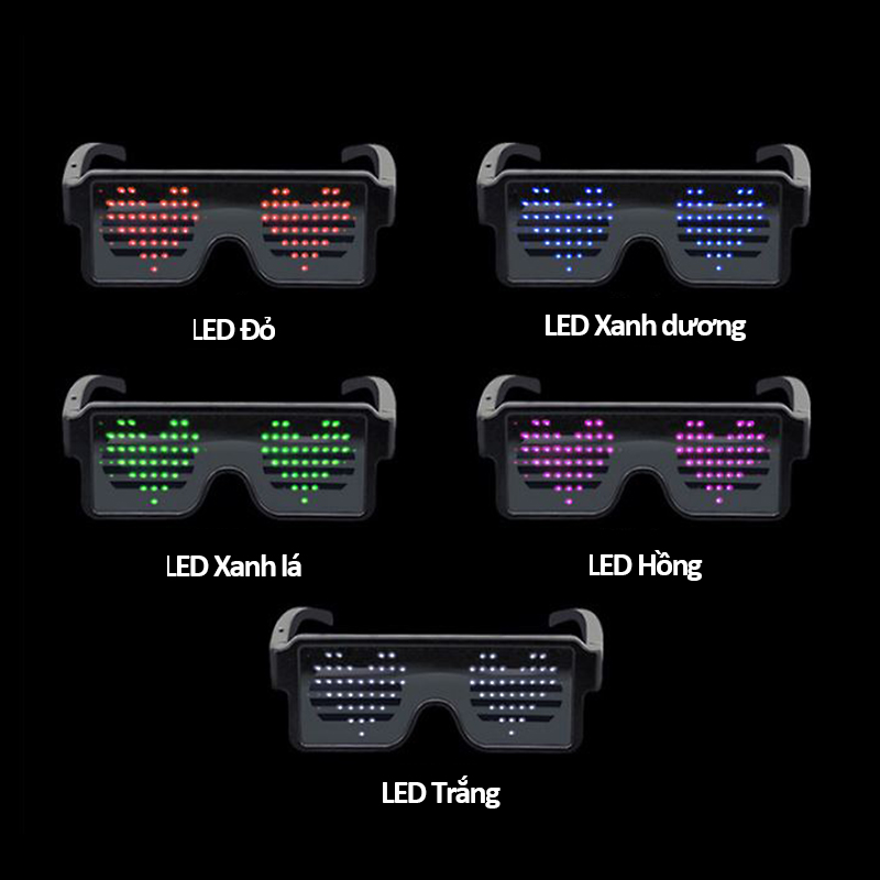 mắt kính đèn led phát sáng đỏ mắt kính đèn led phát sáng đỏ