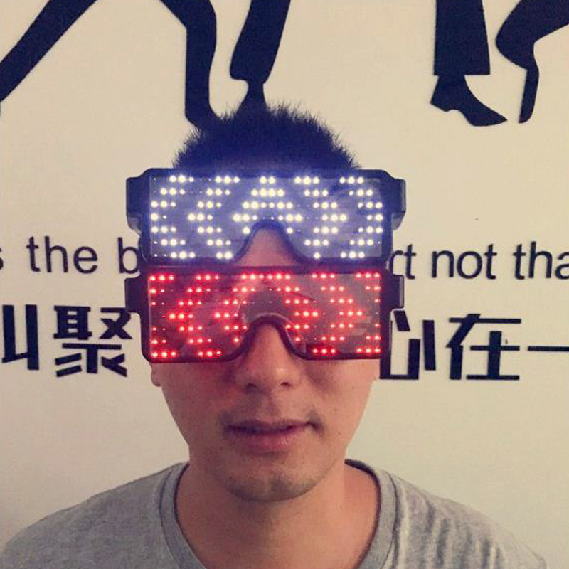 mắt kính đèn led phát sáng đỏ mắt kính đèn led phát sáng đỏ