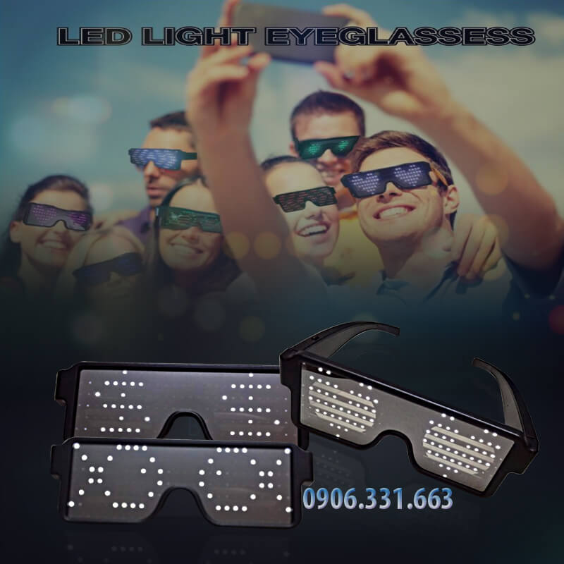 mắt kính đèn led phát sáng màu trắng mắt kính đèn led phát sáng màu trắng