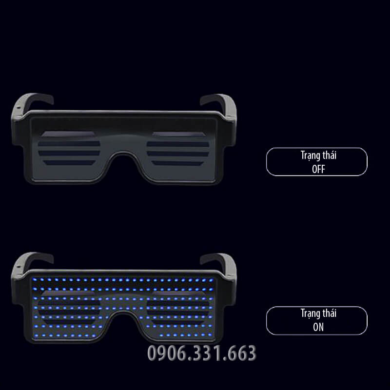 mắt kính đèn led phát sáng mắt kính đèn led phát sáng