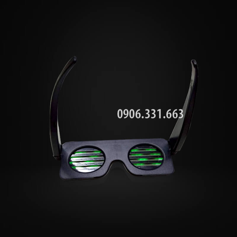 mắt kính led phát sáng xanh lá mắt kính led phát sáng xanh lá