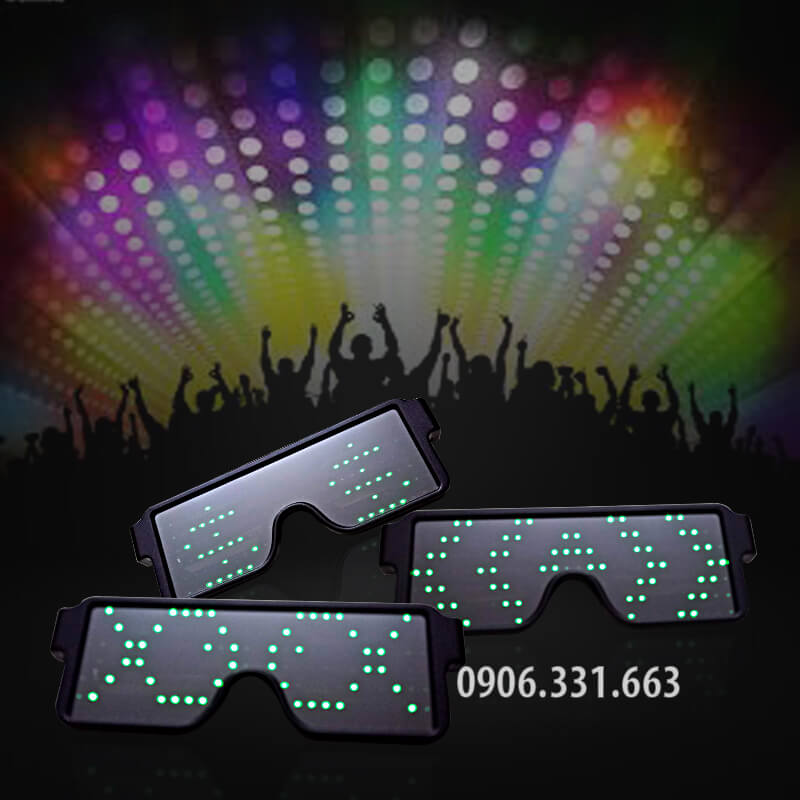 mắt kính led phát sáng xanh lá mắt kính led phát sáng xanh lá