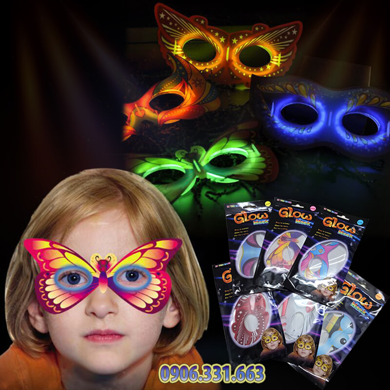 mặt nạ dạ quang phát sáng mặt nạ dạ quang phát sáng