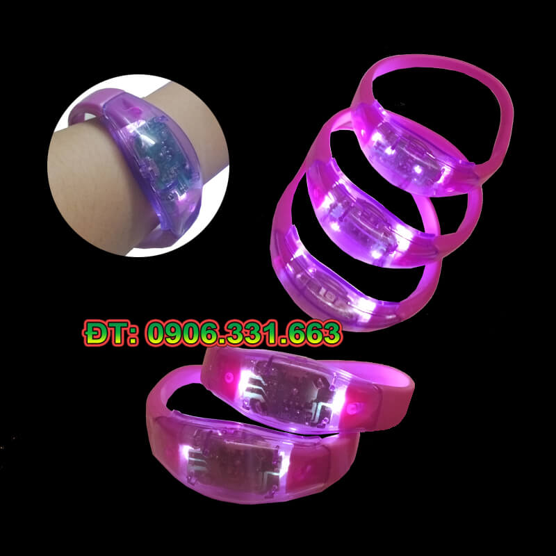 vòng tay cảm ứng âm thanh màu tím vòng tay cảm ứng âm thanh màu tím