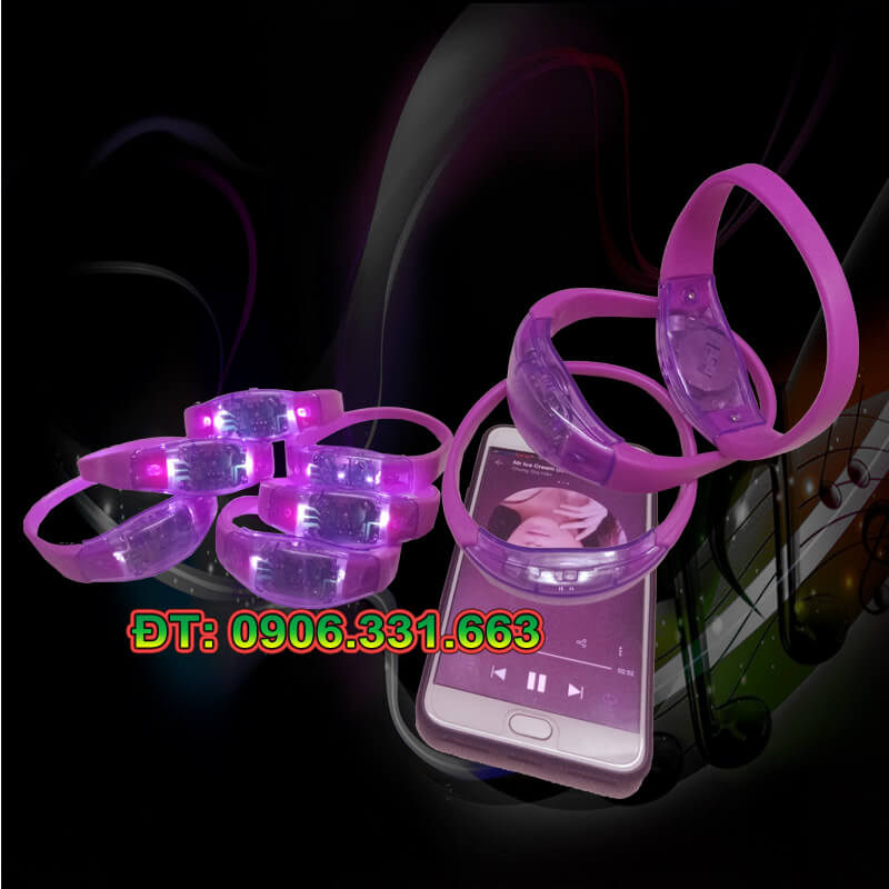 Vòng tay led cảm ứng âm thanh  Vòng tay led cảm ứng âm thanh