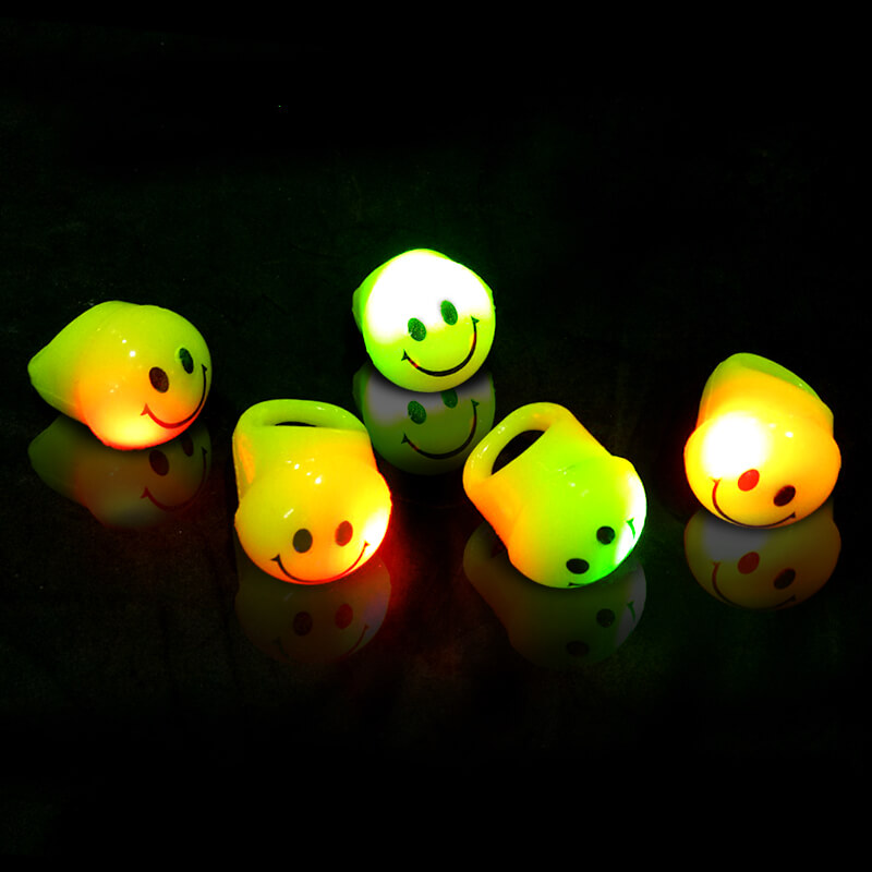 nhẫn đèn led đeo ngón tay hình mặt cười nhẫn đèn led đeo ngón tay hình mặt cười