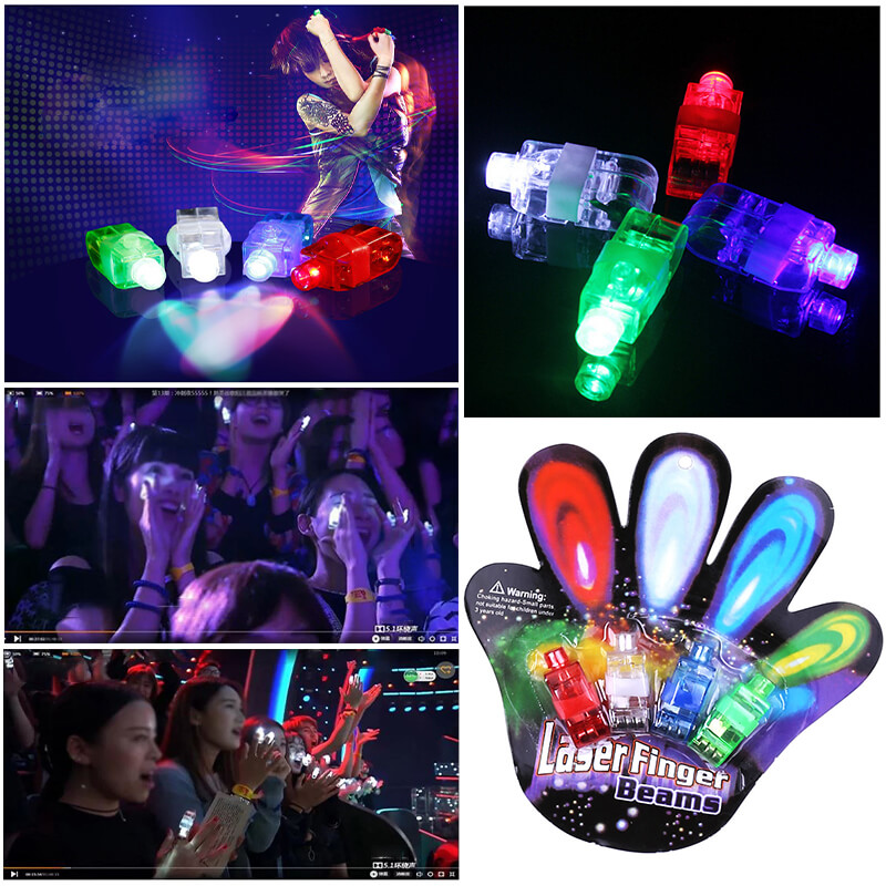 Nhẫn đeo ngón tay có đèn led (bộ 4 ngón) Nhẫn đeo ngón tay có đèn led (bộ 4 ngón)