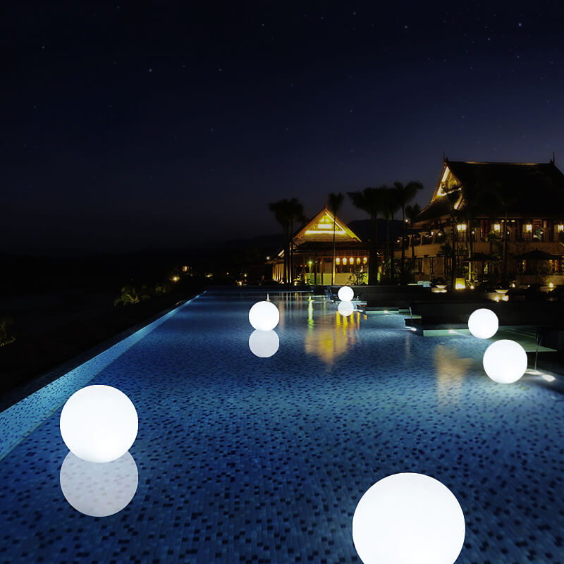 quả cầu đèn led chiếu sáng trang trí nổi trên nước quả cầu đèn led chiếu sáng trang trí nổi trên nước