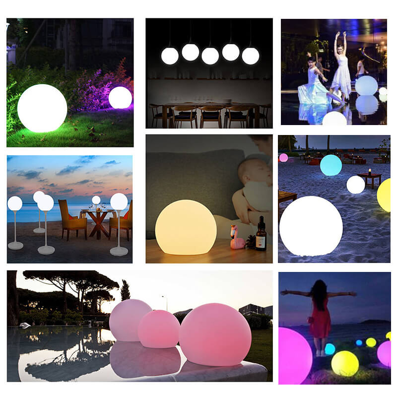 Quả cầu đèn led trang trí chuyển màu có điều khiển từ xa (50cm) Quả cầu đèn led trang trí chuyển màu có điều khiển từ xa (50cm)